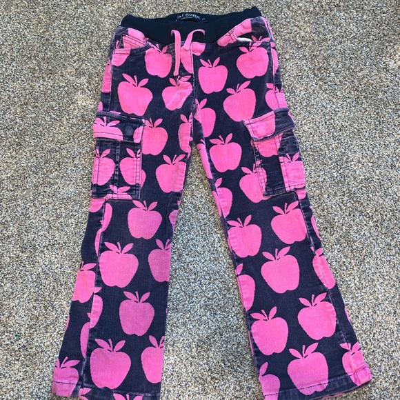 Mini Boden Kids Pants with Pink Apple Print - Picture 1 of 1